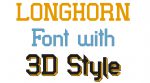 Longhorn Schriftfamilie