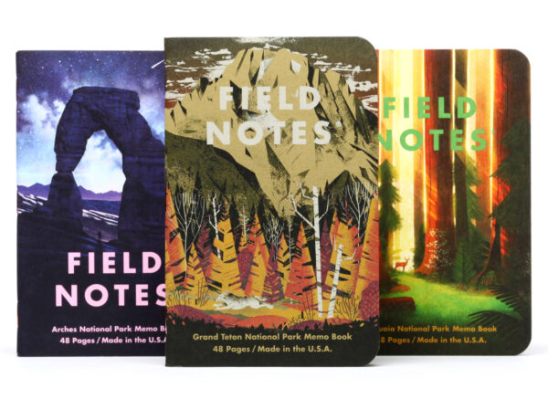 Field Notes National Park Edition, SerieD, Notizhefte 3er-Pack