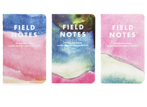 3er Set Notizhefte, Field Notes XOXO Edition, 2019