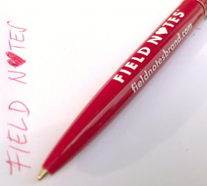 Field Notes Kugelschreiber, Rot, weißes Logo,