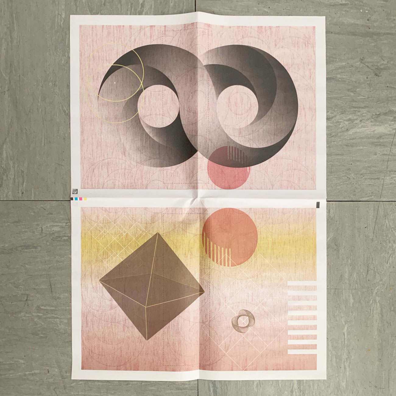 Einpackpapier, acht, Design by Tanja Kischel, Grafik,
