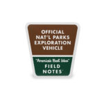 FIELD NOTES – National Parks Heckscheiben-Aufkleber