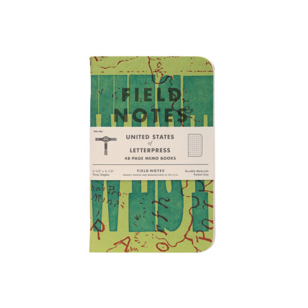 Field Notes, United States of Letterpress, Notizhefte, Poketformat