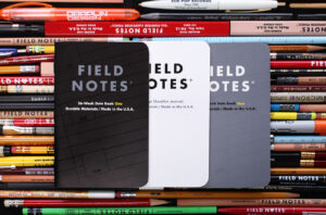 Field Notes, Ignition, Notizhefte im 3er-Set, grau, weiß, schwarz
