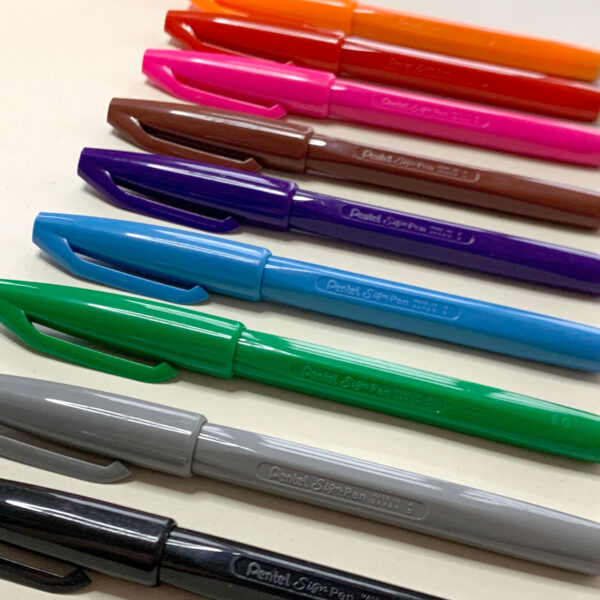 Sign Pens, aufgereiht, alle erhältliche Farben, Filzschreiber,