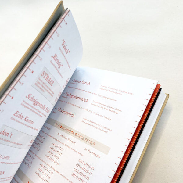 Infos, Innenansicht, Notizbuch, Design, Schriftklassifikation,