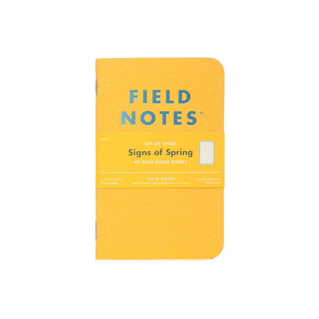 Signs of Spring Edition, Field Notes, gelbes Cover