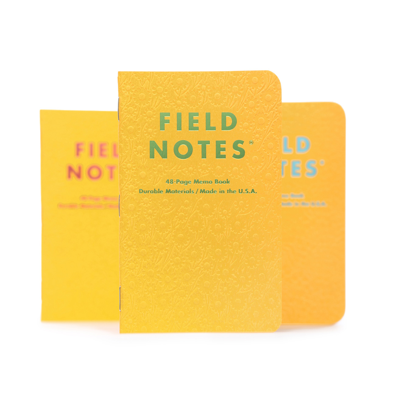 Field Notes, Signs of Spring Edition, 3er-Set, gelbes Cover