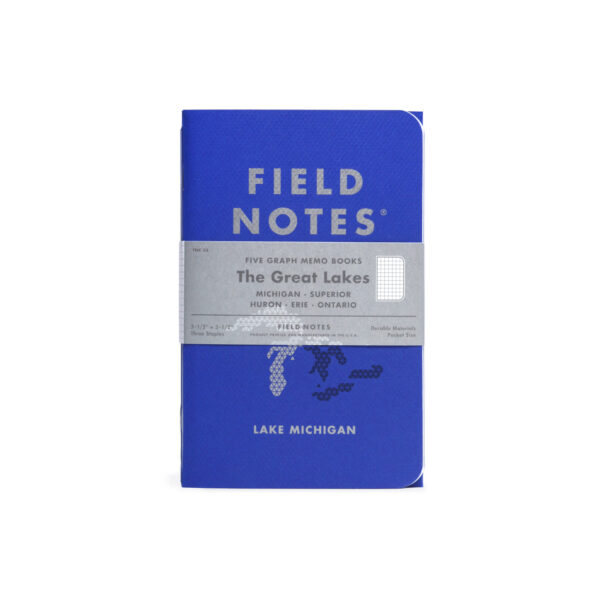 Field Notes, The Great Lakes, Notizhefte im 5er-Set, kariert,