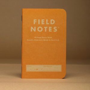 Field Notes, Farbe Amber, Notizheft, made in USA