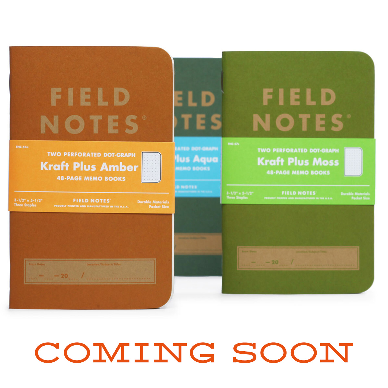 Field Notes, Kraft Plus, coming soon, 