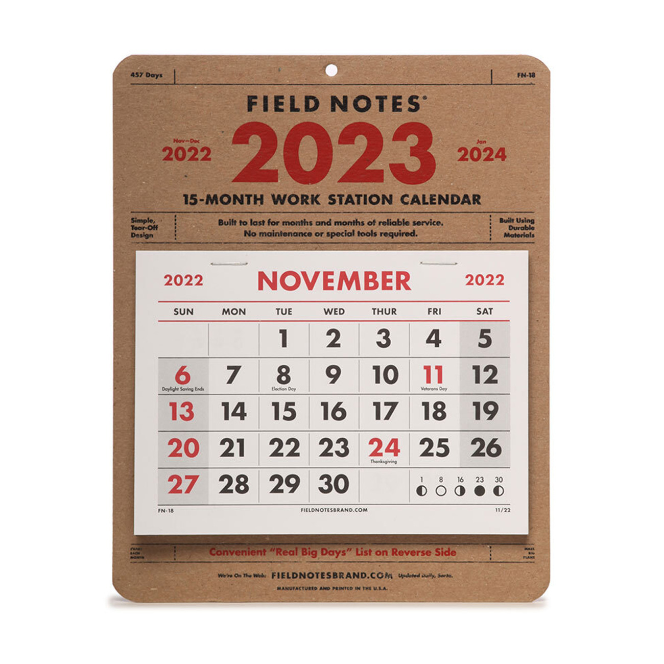 FIELD NOTES – Workstation Calendar 23