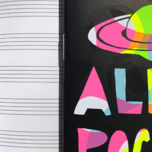 Alien Pocket Music Notebook, Motiv, Linien Detail