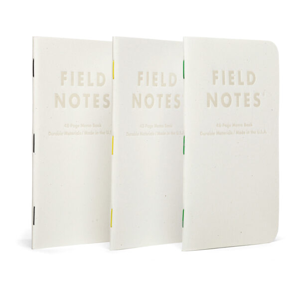 Field Notes, Birch Bark, drei Notizhefte, farbige Klammern