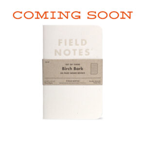 Field Notes , Dreier-Set Notizhefte, Bikenrinde