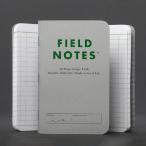 Field Notes INDEX Edition, Ledger Book, Titel und augeklappt