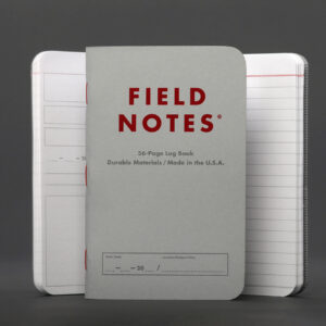 Field Notes INDEX Edition, Log Book, Titel und aufgeklappt