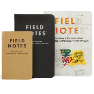Field Notes Größenvergleich der Hefte