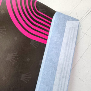 Verschluss der Versandtasche, Haftstreifen, selbstklebend