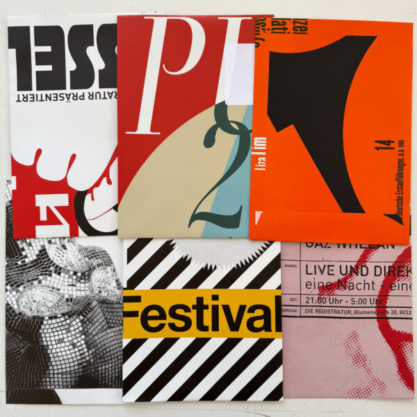 Plakat-Versandtaschen, Übersicht von 6 Stück