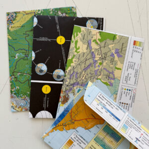 Recycling-Kuverts, aus alten Atlanten