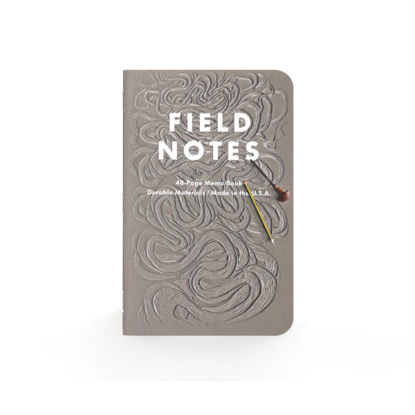 Field Notes Is a River alive? Front in Linoleum-Optik