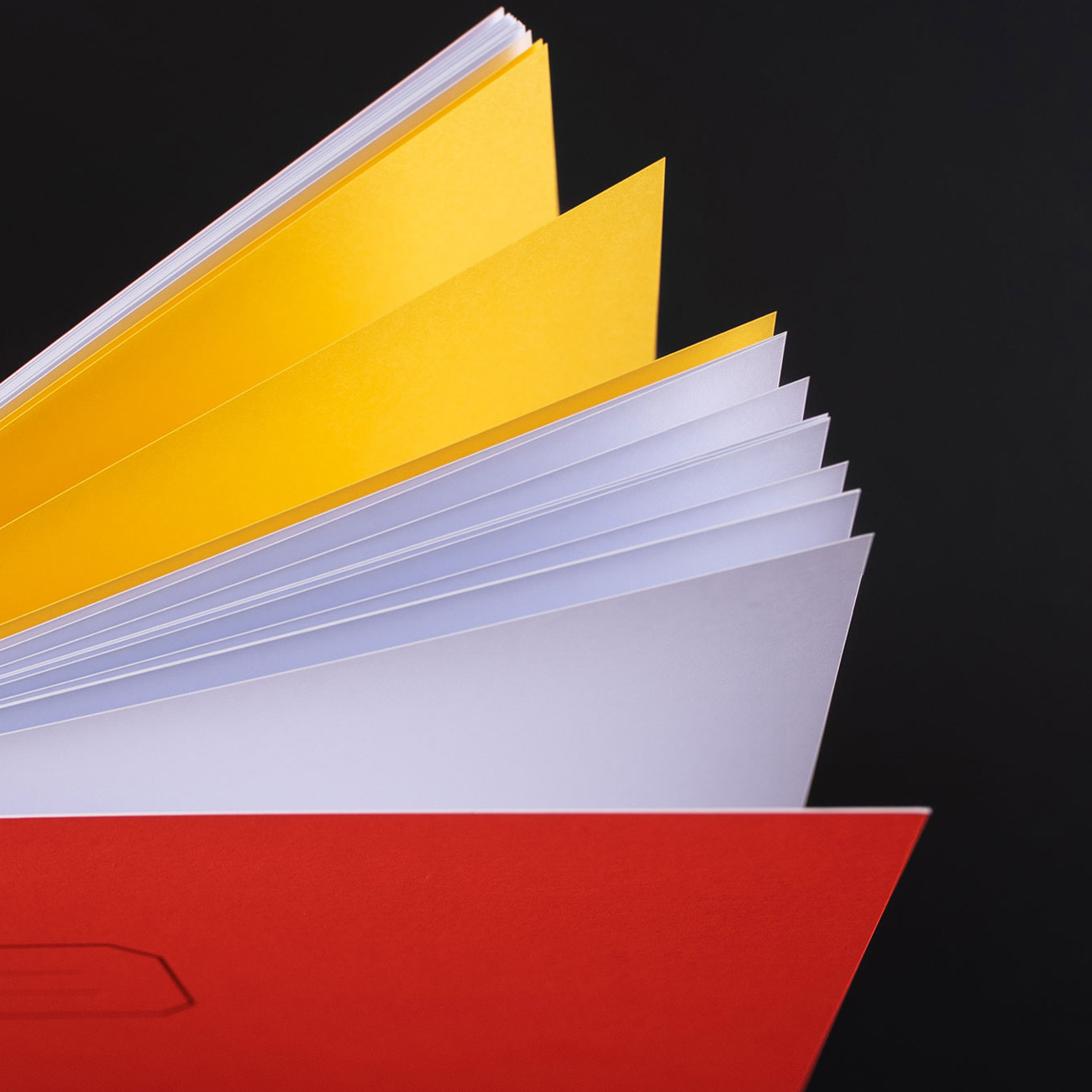 LE TYPOGRAPHE – Notizheft NEONORANGE quer