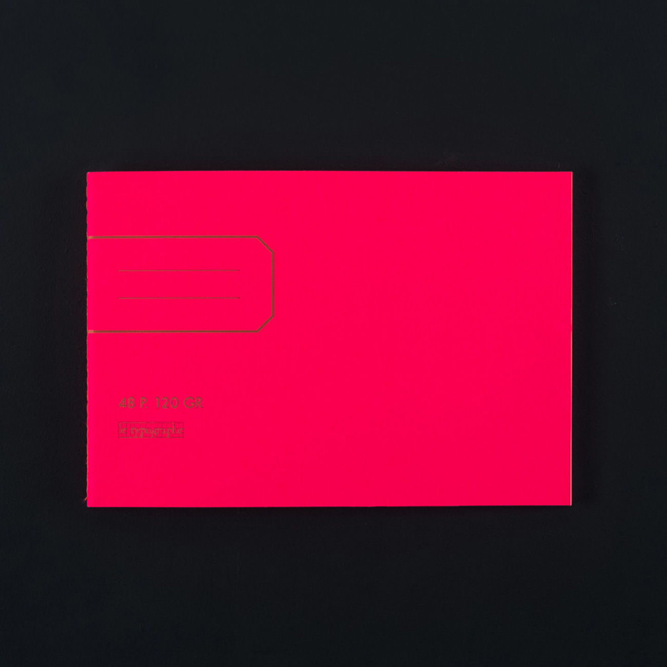 LE TYPOGRAPHE – Notizheft NEONPINK quer