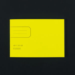 Notizheft Le Typographe, Neongelbes Cover