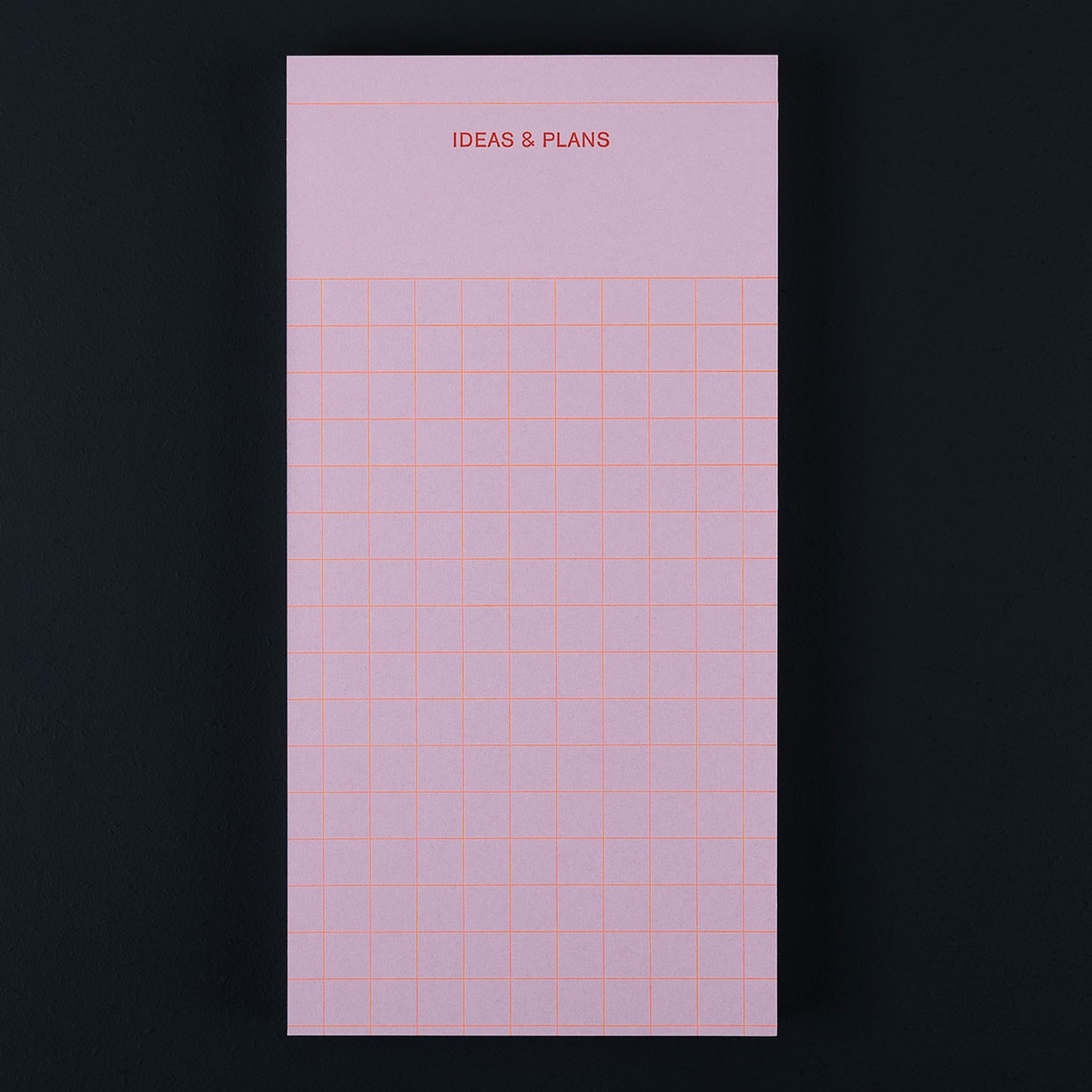 LE TYPOGRAPHE – Block IDEAS & PLANS lila