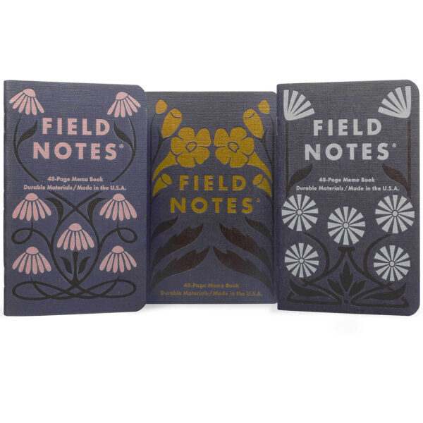 Field Notes, Fall Flowers, Dreierset Notizhefte
