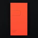 LE TYPOGRAPHE – Notizheft NEONORANGE schmal