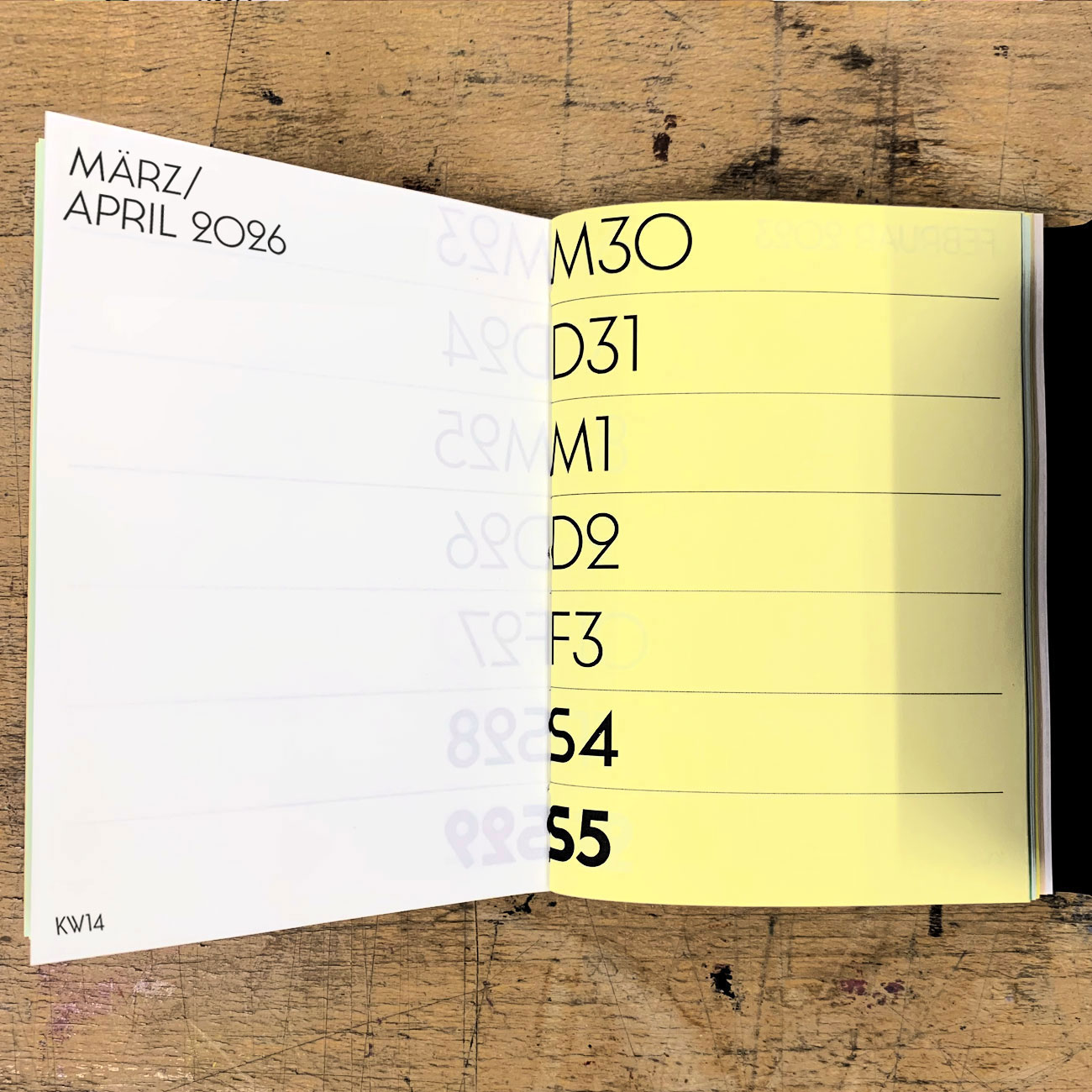 UMWERK – Taschen-Kalender 2026 „V2“