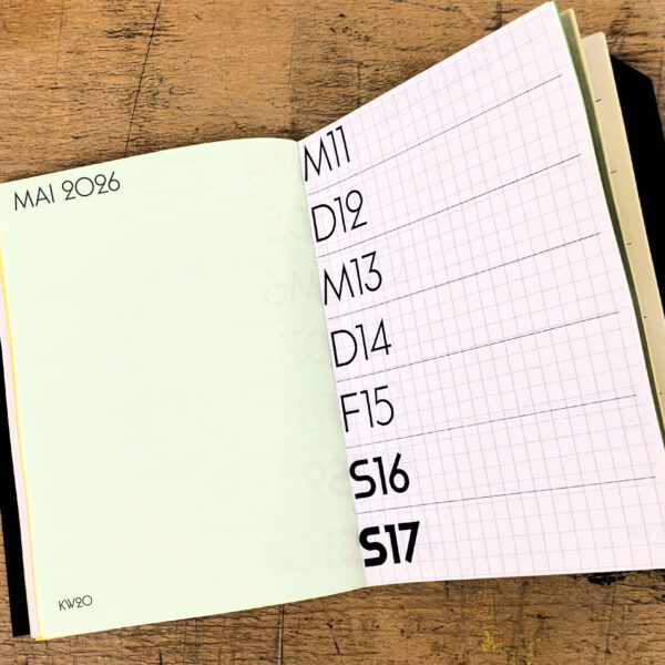 UMWERK - Taschen-Kalender 2026 "V2" – Bild 7