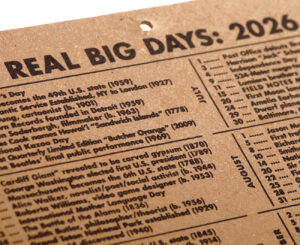 Field Notes Workstation Calendar rückseitig