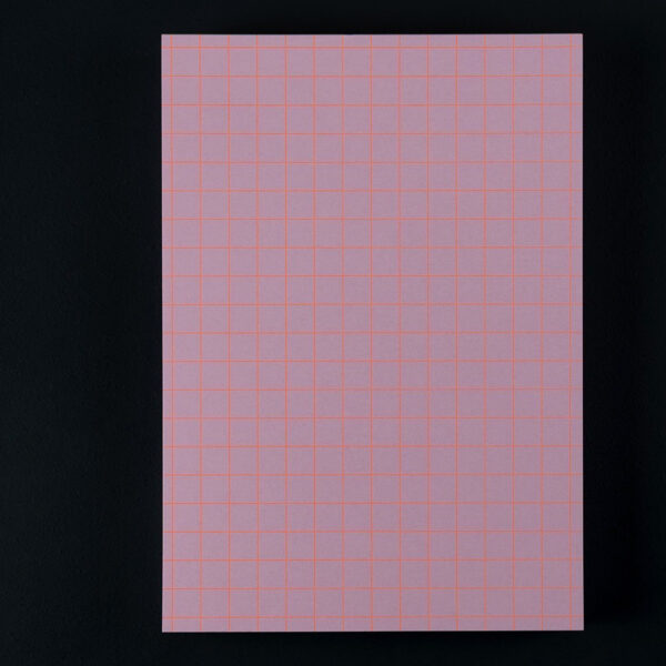 LE TYPOGRAPHE - Block KARO A5 lila-neon