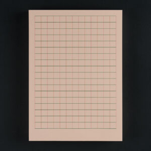 LE TYPOGRAPHE - Block KARO A5 antik-pink grün