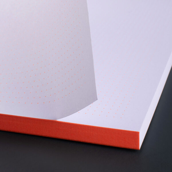 LE TYPOGRAPHE - Block A5 PUNKTE neonorange – Bild 2