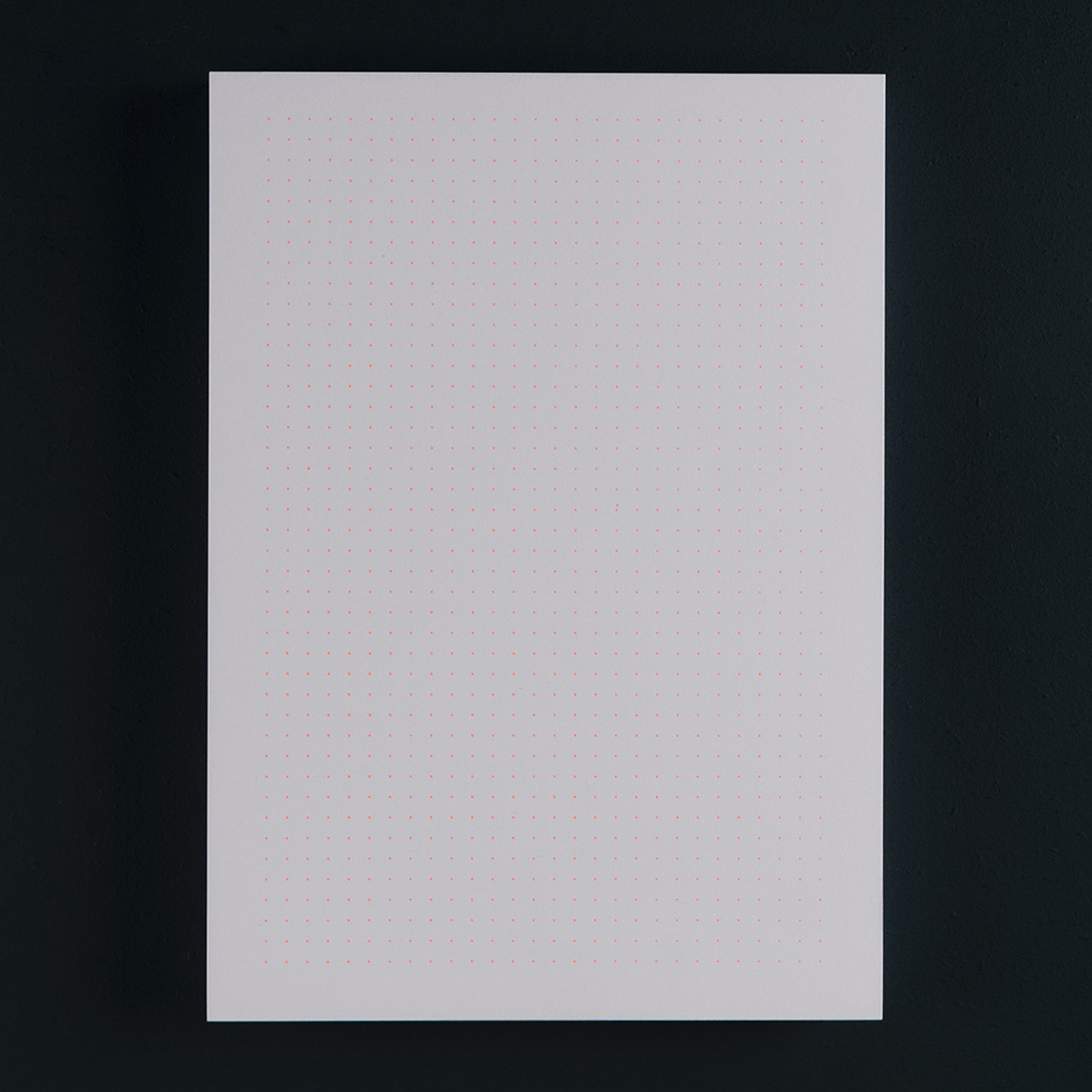 LE TYPOGRAPHE – Block A5 PUNKTE neonorange