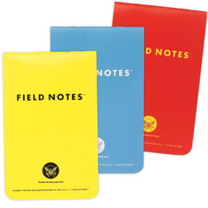 1943 Two Way Field Notes, Drei Notizhefte