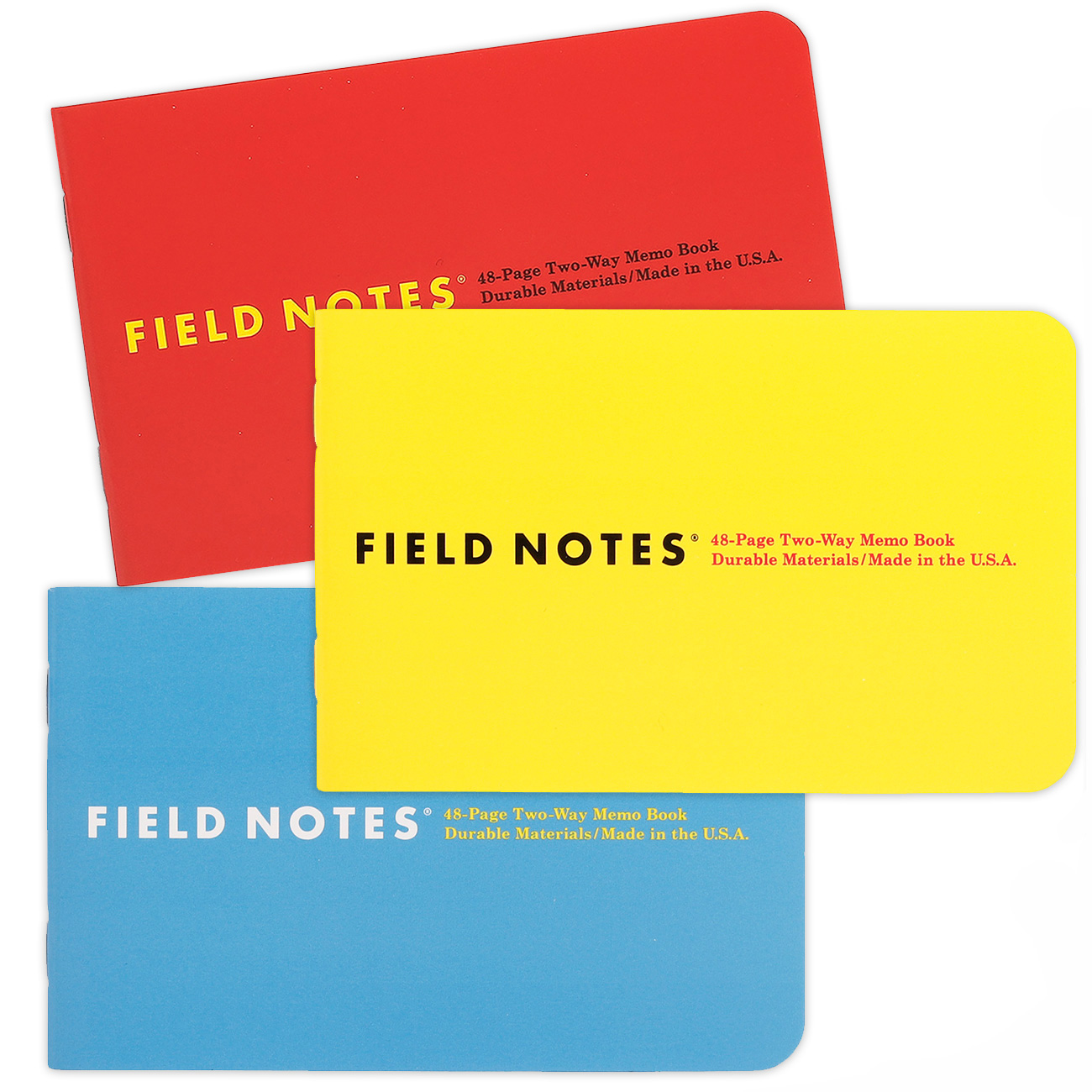 1943 Two Way Field Notes, Drei Notizhefte quer