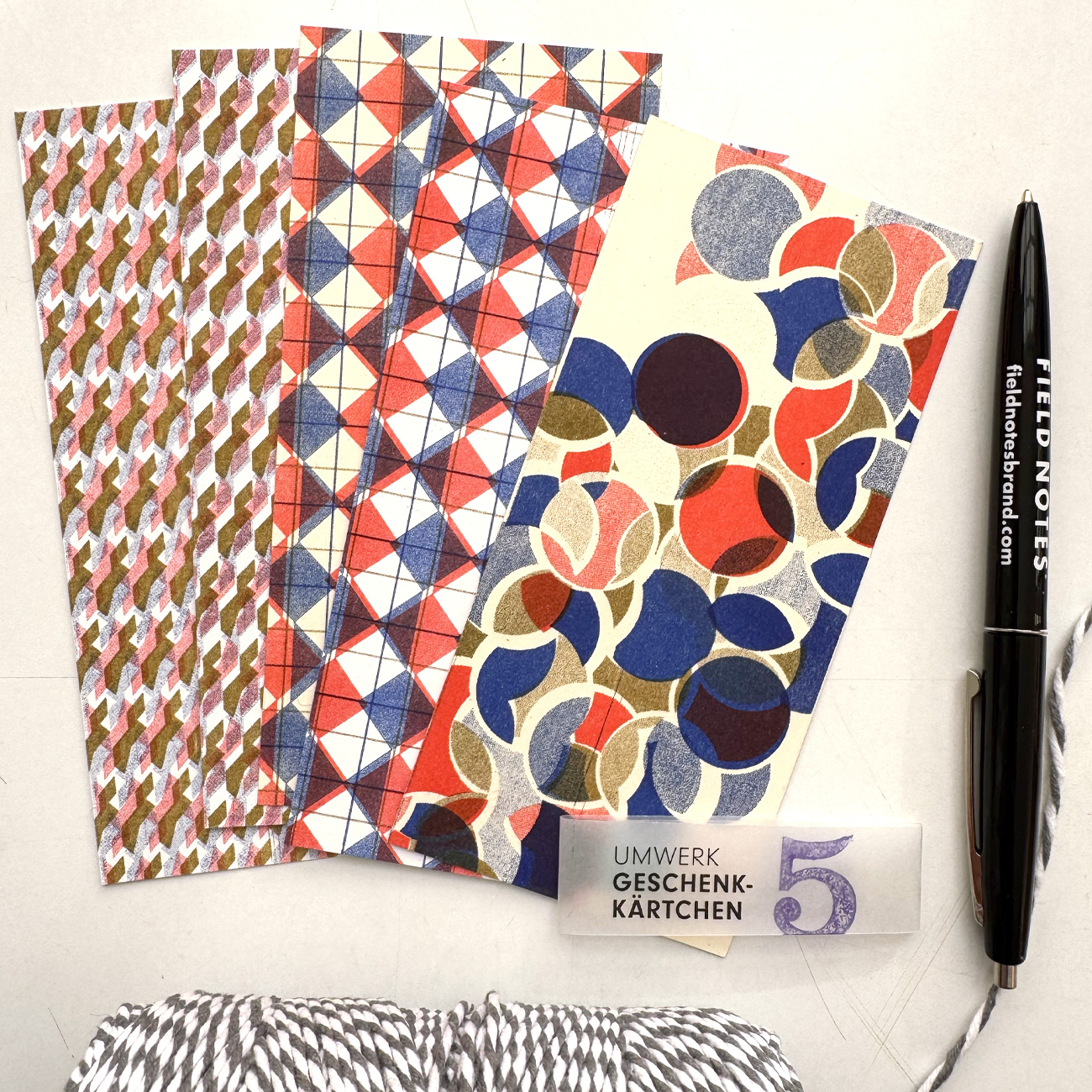 UMWERK – Geschenkanhänger 5erSet