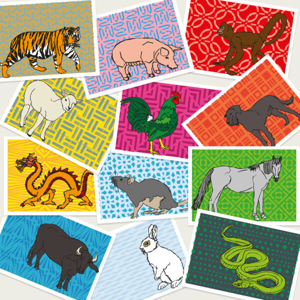 UMWERK - Tierkreiszeichen Postkarten