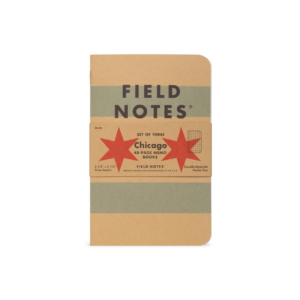 Field Notes, Chicago Edition, brauner Einband, Flaggenoptik,