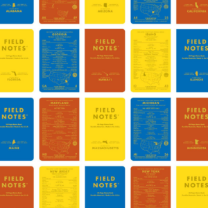 Muster aus Field Notes Titelblättern, County Fair Editions,