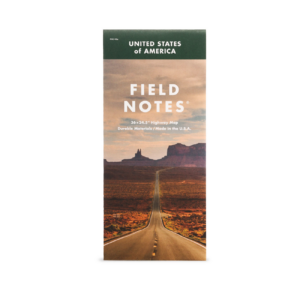 Field Notes, Highway Map, Straßenkarte der USA,