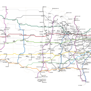 Field Notes, Highway Map, Übersicht, Straßen der USA,