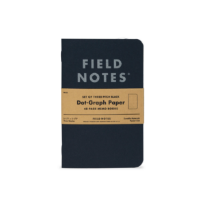 Field Notes, Pitch Black, set of three, Notizhefte, USA,