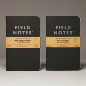 Field Notes, Pitch Black, 2er-Set, Notebooks, schwarz,