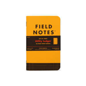 Field Notes, Utility Edition, Ledger, Notizhefte, gelb und schwarz,